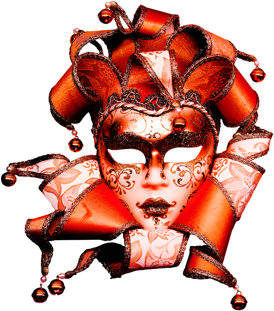 #masquerade #mask #sticker #clown #joker #halloween - Purim Kaukės Clipart (1280x1076), Png Download