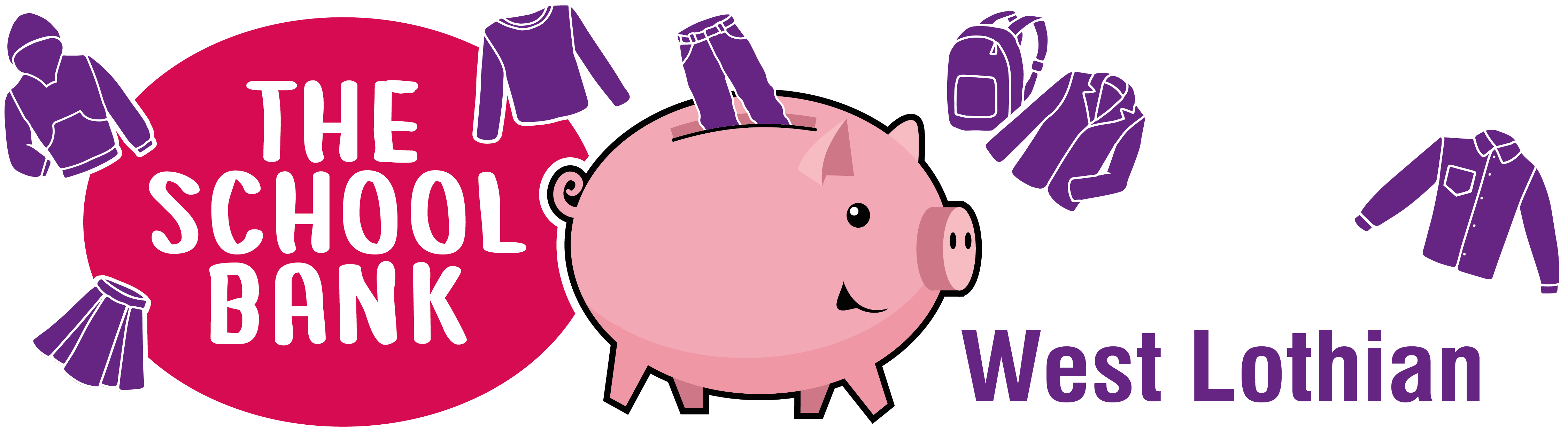 Schoolbank - School Bank West Lothian Clipart (4501x1241), Png Download
