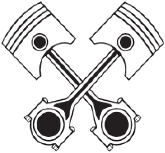 Pitons Clipart Crossed Piston - Transparent Piston Png (564x594), Png Download