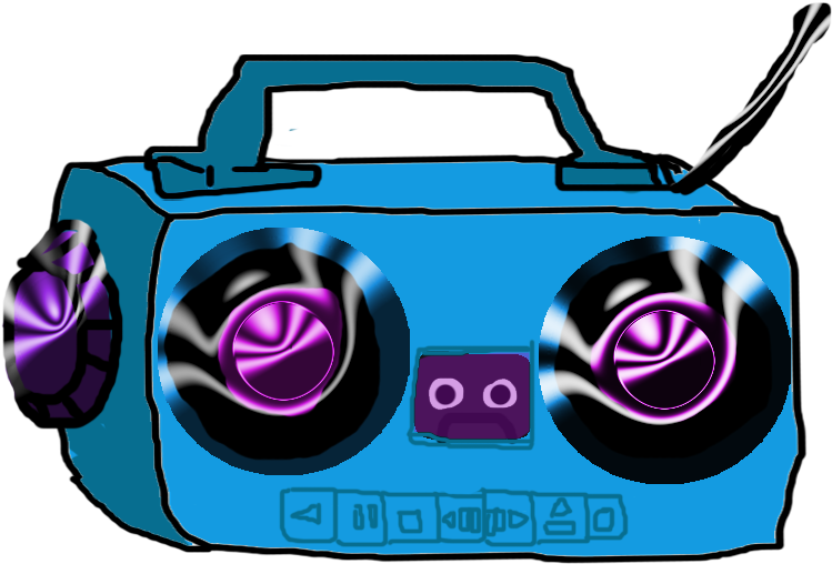 My Boombox By Sexybenplz On Clipart Library - Clip Art - Png Download (749x508), Png Download