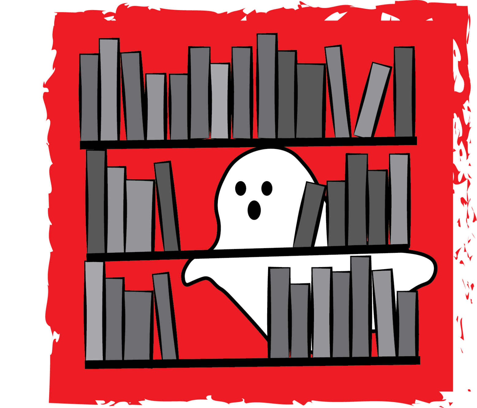 Spookylibraryghost"
 Class="img Responsive True Size - Poster Clipart (1557x1331), Png Download