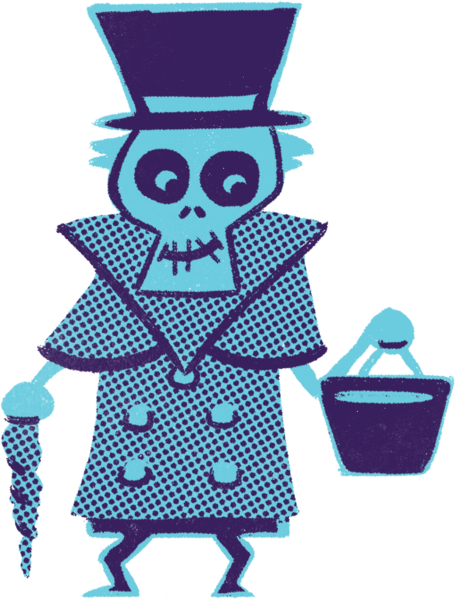Hm50-hatboxghoststicker Clipart (1000x1000), Png Download