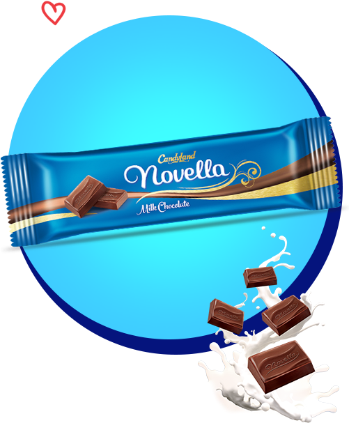 Candyland Novella Milk Chocolate Clipart (500x700), Png Download