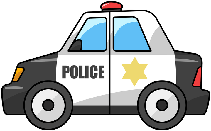 Clipart Car Cartoon - Police Car Clipart Transparent - Png Download (806x605), Png Download