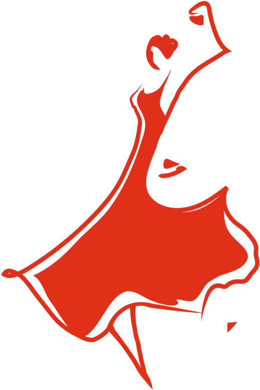 Dancer Logo Drawing - Dance Logo Red Clipart (1000x1258), Png Download