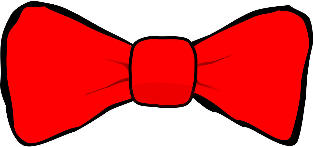 Transparent Tie Clip Art - Red Bow Tie Clipart - Png Download (1281x603), Png Download