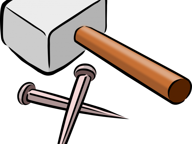 Hammer And Nails Animated Clipart (640x480), Png Download