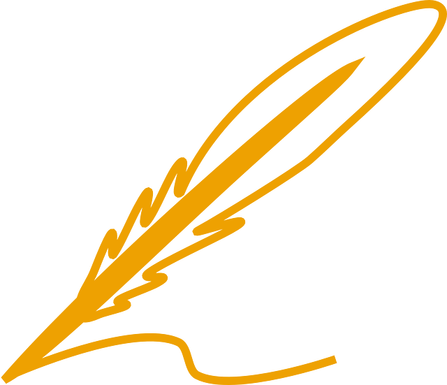 Thumb Image - Feather Pen Clipart Black And White - Png Download (640x551), Png Download