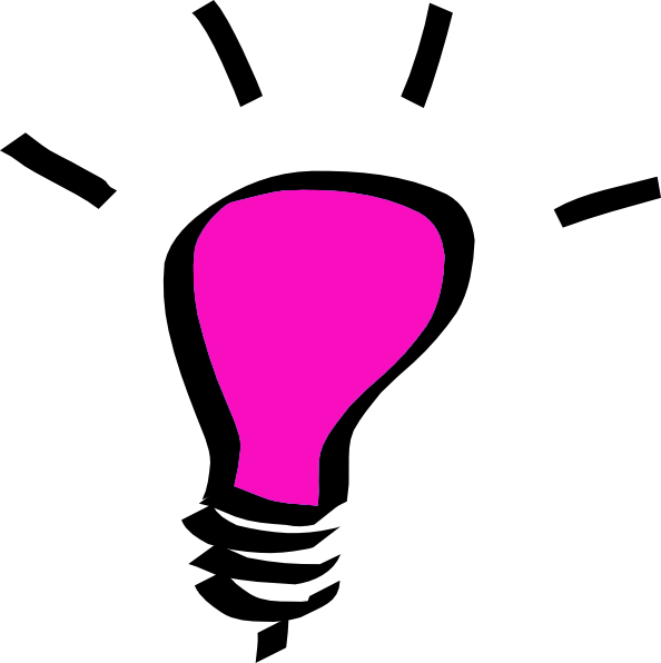 Transparent Suscribete Rosa Png - Light Bulb Idea Cartoons Clipart (594x596), Png Download