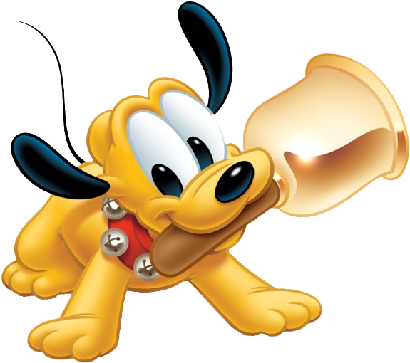 Baby Mickey Mouse Pluto Clipart (603x542), Png Download