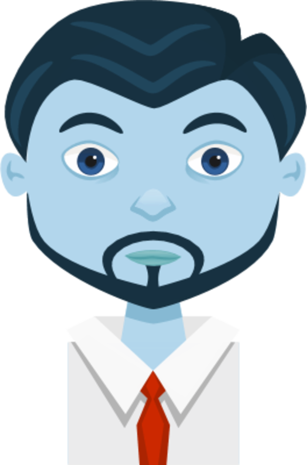 Male Man Cartoon Avatar Clipart (600x909), Png Download