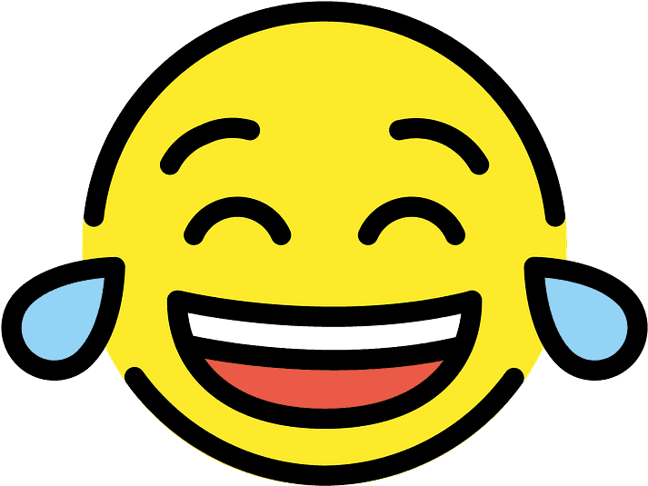 Face With Tears Of Joy Emoji Clipart - Comment Smiley Face Icon - Png Download (800x800), Png Download