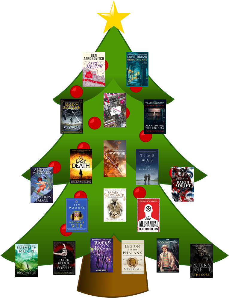 Transparent Merry Christmas & Happy New Year Clipart - Christmas Tree With Books Clipart - Png Download (765x995), Png Download