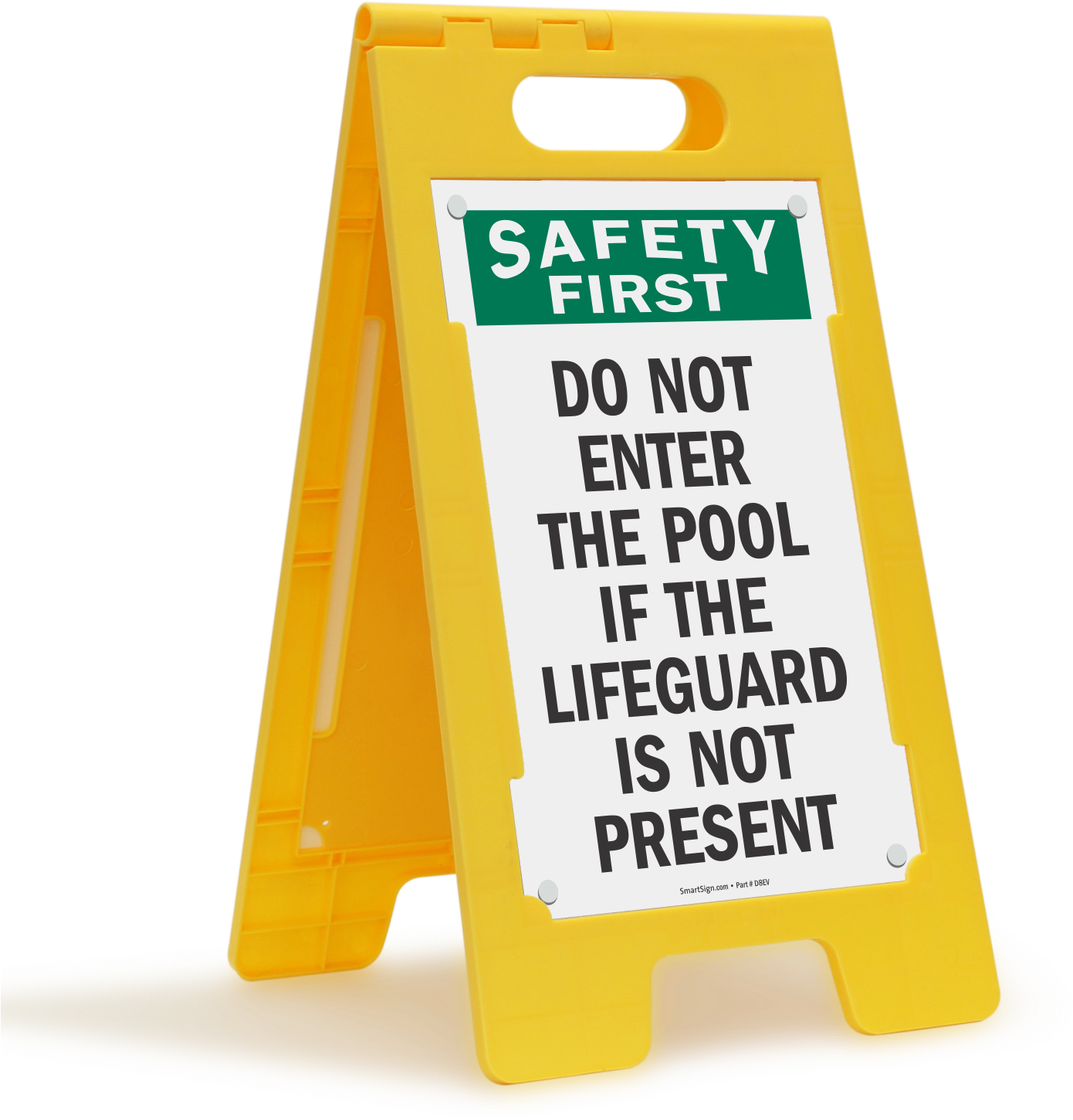 Safety First Do Not Enter Pool Sign - Men Working Above Do Not Enter Clipart (1390x1450), Png Download