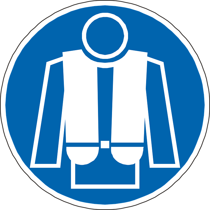 Winter Coat Clipart 13, Buy Clip Art - Life Jacket Ppe Sign - Png Download (720x720), Png Download