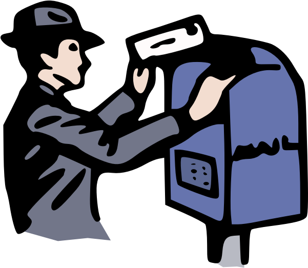 Postal Box - Letter To Email Gif Clipart (600x600), Png Download