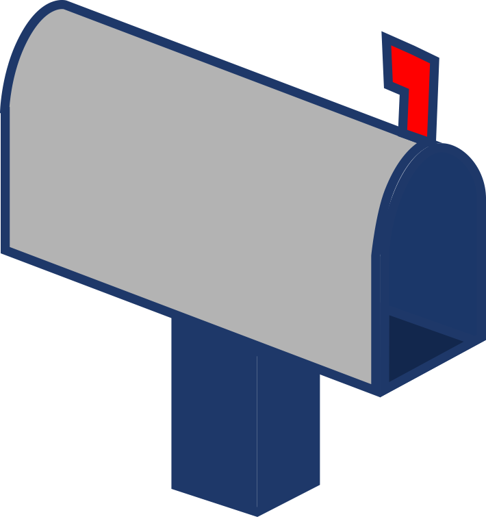 Usps Mailbox Clipart - Clip Art - Png Download (710x758), Png Download