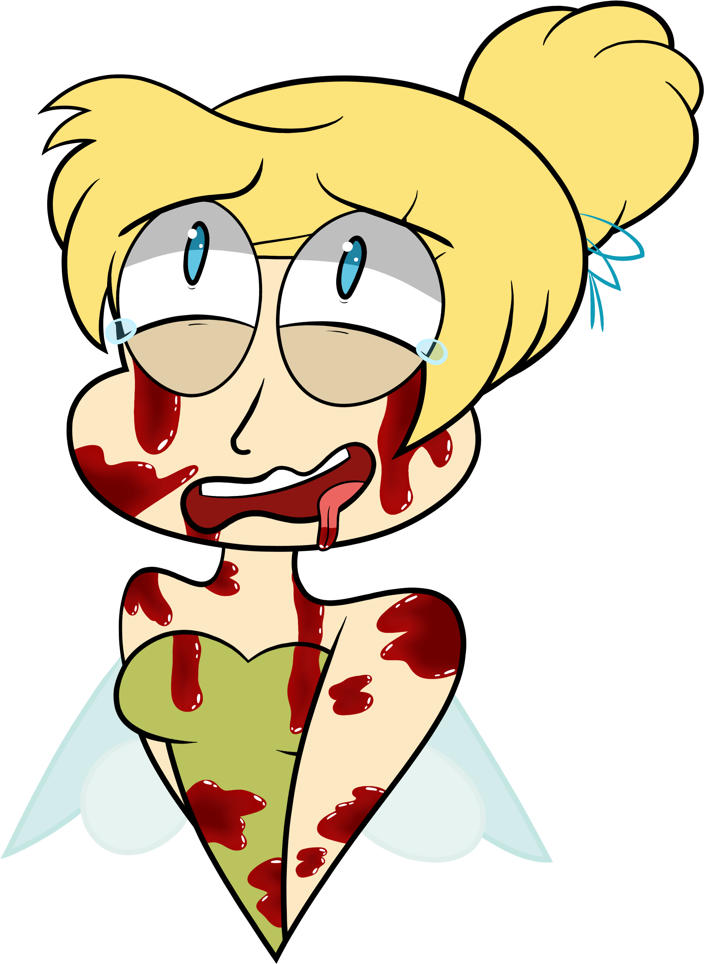 Bloody Tinkerbell - Tinkerbell Blood Clipart (2403x3269), Png Download