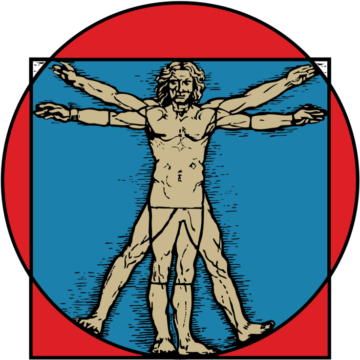 Mark Cafagna Chiropractor In San Marcos - Vitruvian Man Clipart (750x750), Png Download