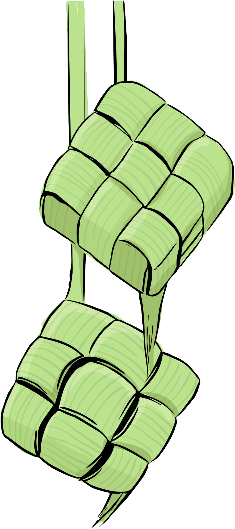 Ketupat Dish Png Image - Transparent Ketupat Clipart (860x1931), Png Download