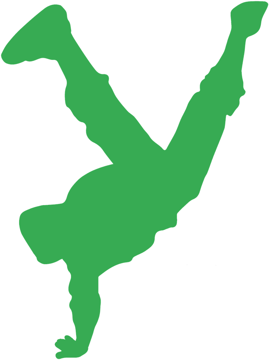 Hip Hop Silhouette Dancing Clipart (1280x1280), Png Download