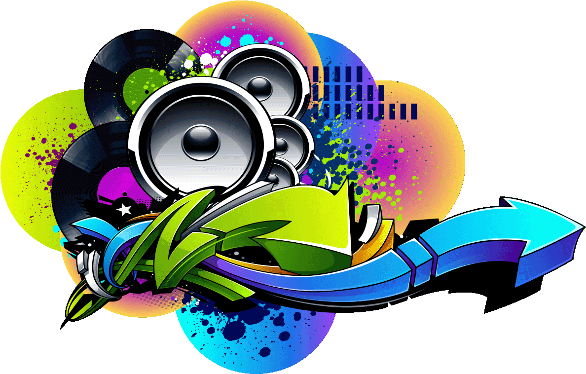 Graffiti Vector Clipart (1200x1200), Png Download