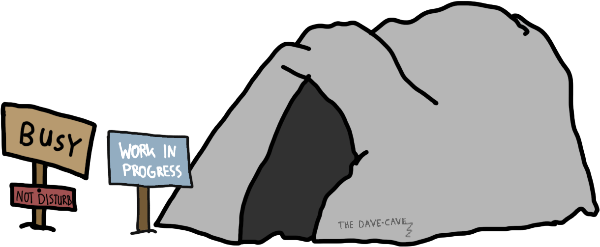 Cave-time - Work In A Cave Clipart (1468x774), Png Download