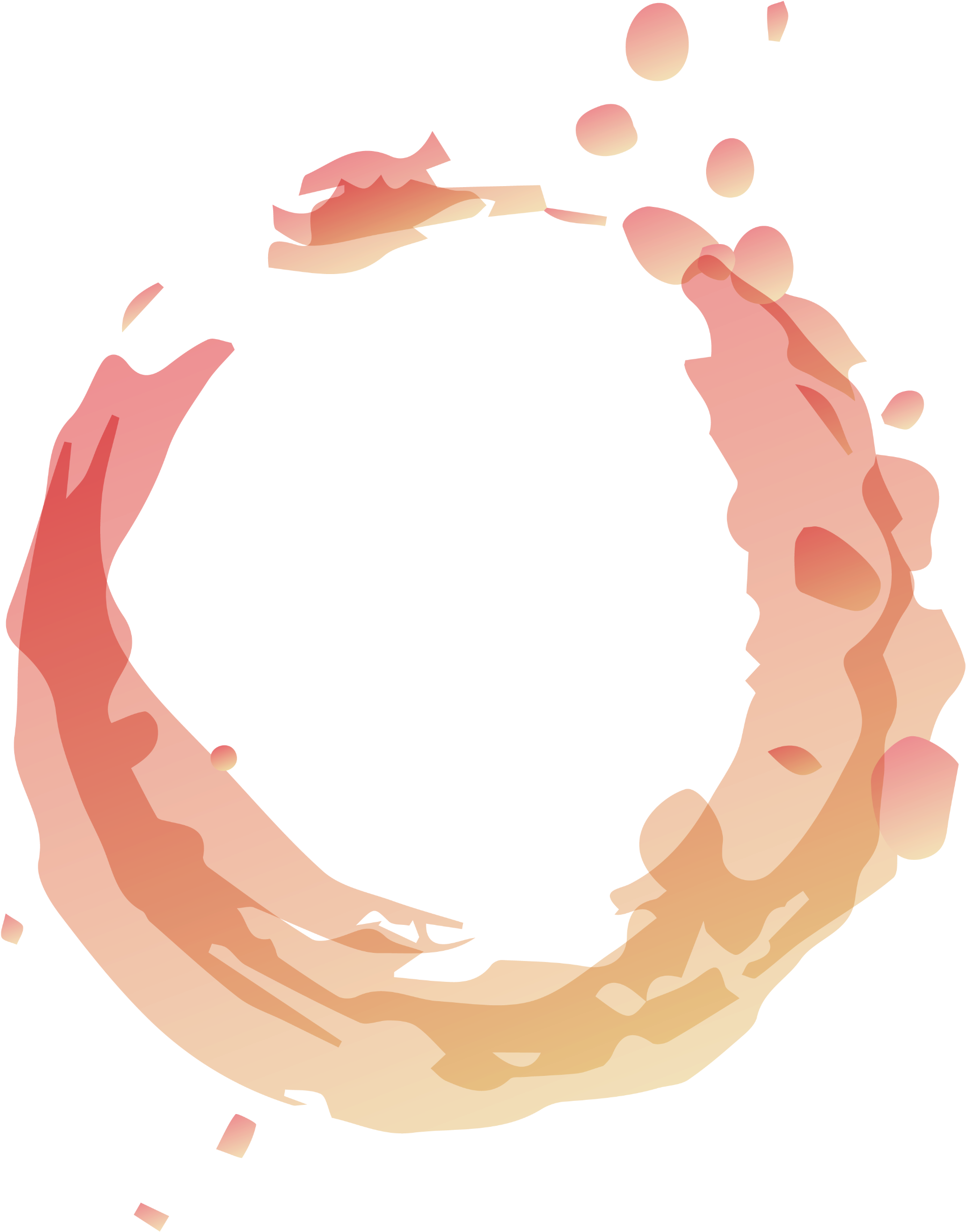 #watercolor #splash #splatter #paint #round - Water Colour Splash Round Clipart (2896x2896), Png Download