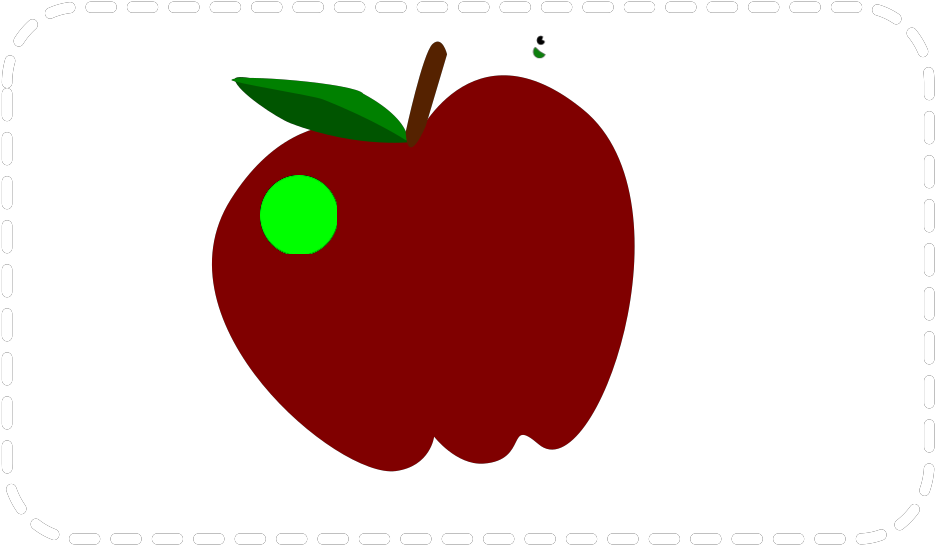 Apple With Worm Svg Clip Arts - Apple With Worm Img - Png Download (1024x1024), Png Download