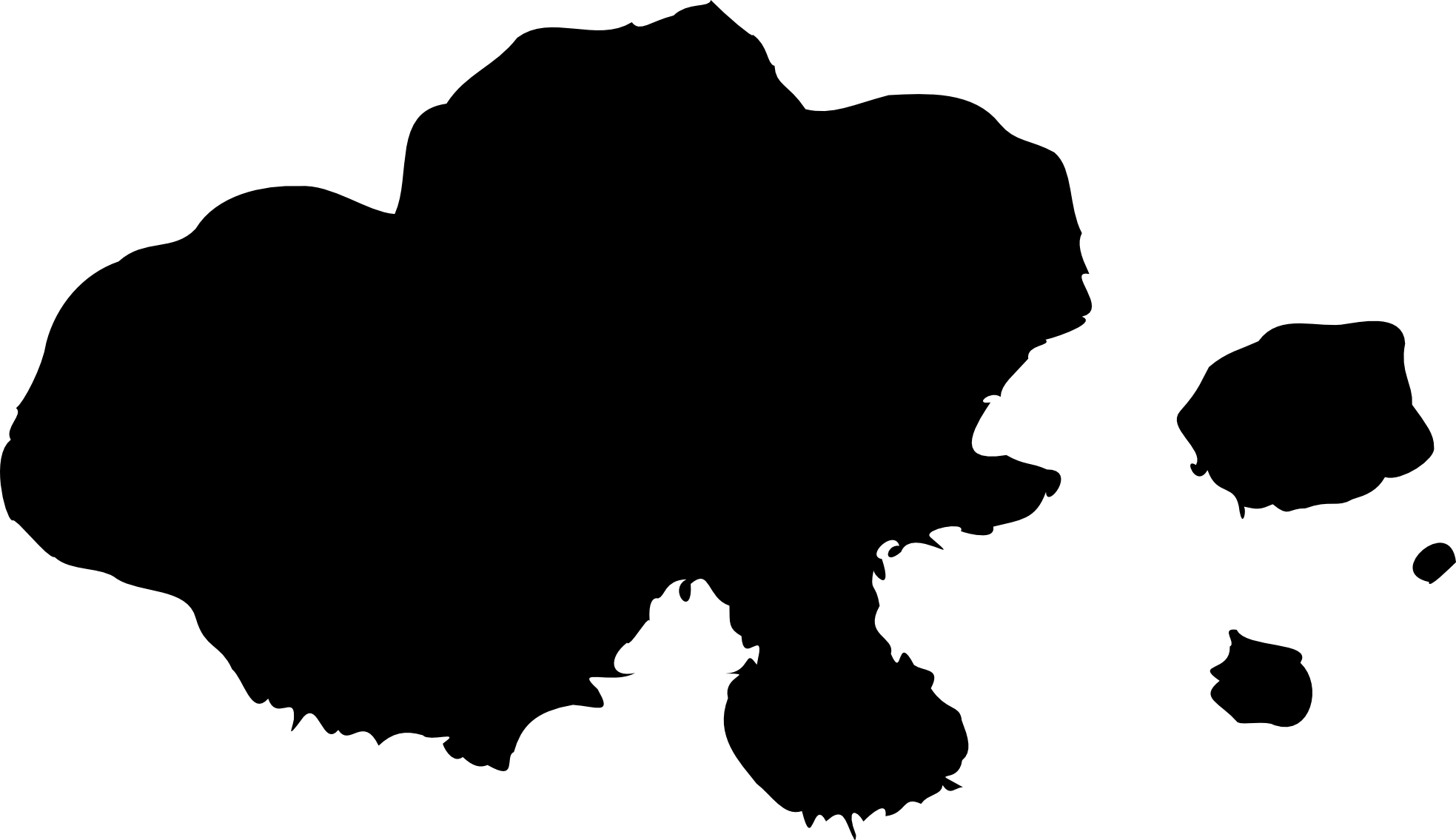 Silhouette Clipart (1967x1135), Png Download