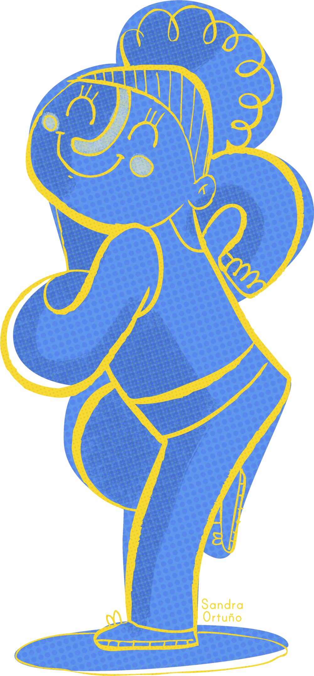 Zumba Azul Clipart (1000x2154), Png Download