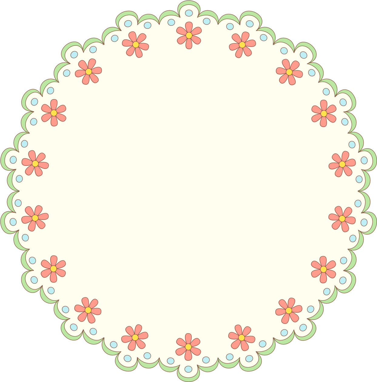 Free Doily Clipart & Designer Resources - Portable Network Graphics - Png Download (1252x1270), Png Download