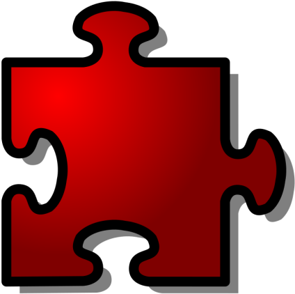 Jigsaw Red 10 Png Clip Art - Autism Puzzle Piece Red Transparent Png (600x600), Png Download