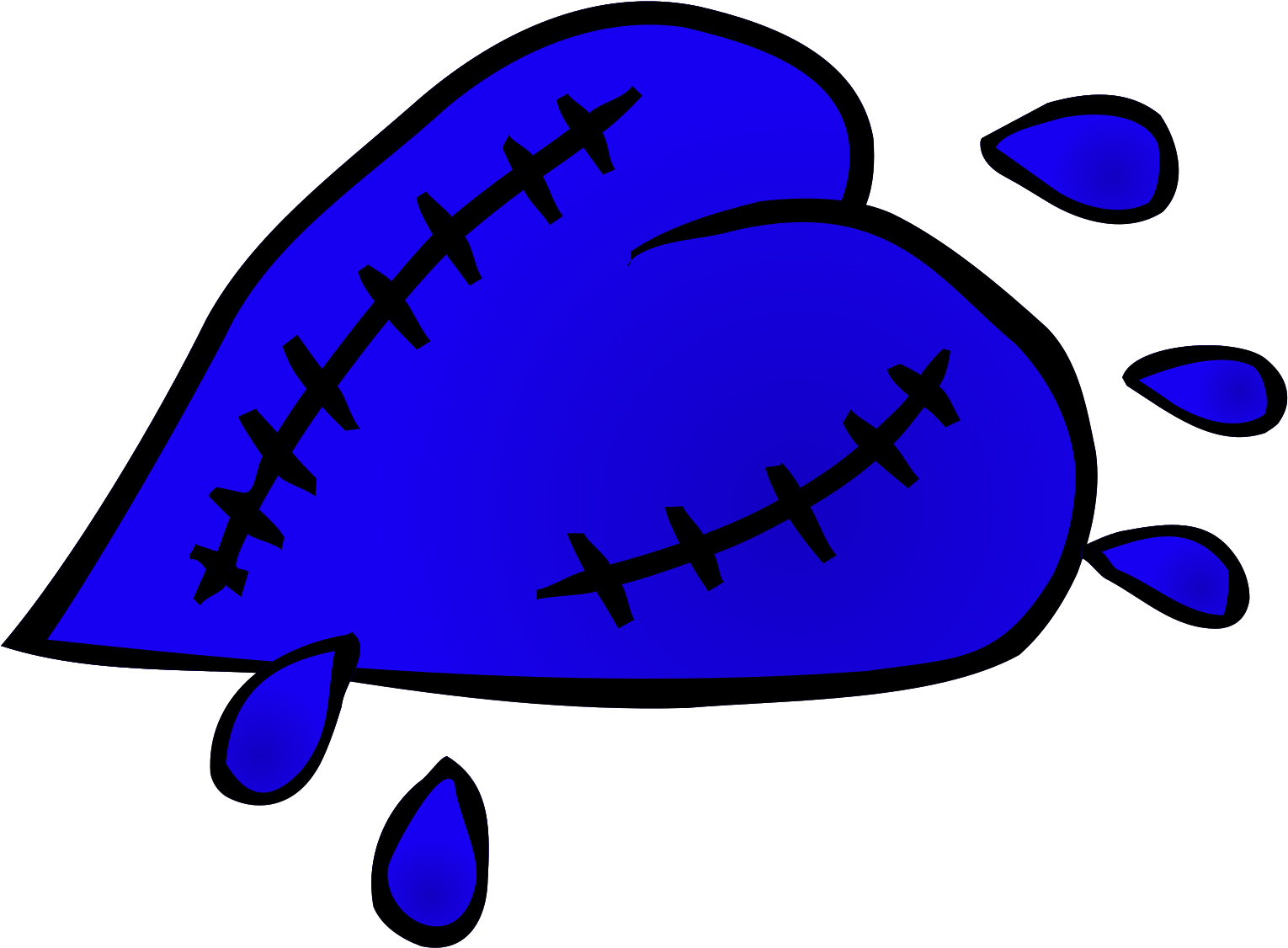 Broken Blue Heart Png Clipart - Full Size Clipart (#5694036) - PinClipart