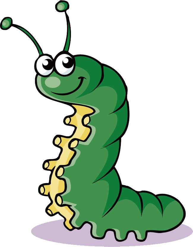 Caterpillar Png - Cartoon Caterpillar Transparent Clipart (650x832), Png Download