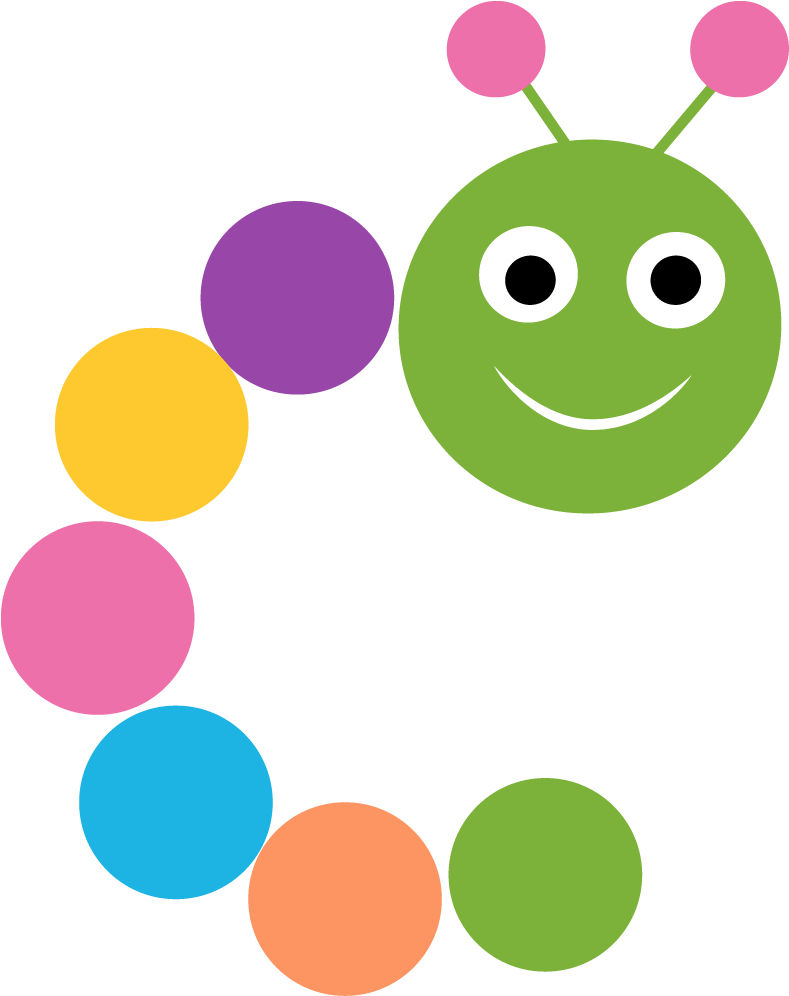 Caterpillar Clipart Transparent Background - Curly Caterpillar Clipart - Png Download (995x995), Png Download