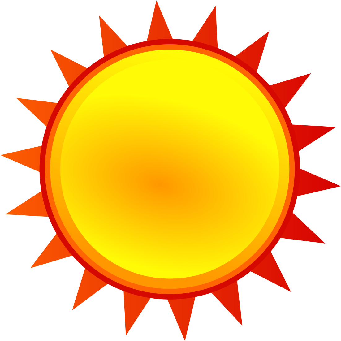 Weather Symbols Sunny Clipart - Png Download (1200x1200), Png Download
