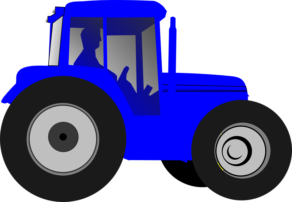 Tractor Clipart Tructor - Blue Tractor Clipart - Png Download (960x665), Png Download