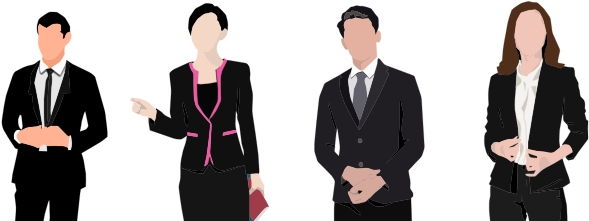 Business Professionals - Businessman And Woman Png Clipart (600x600), Png Download