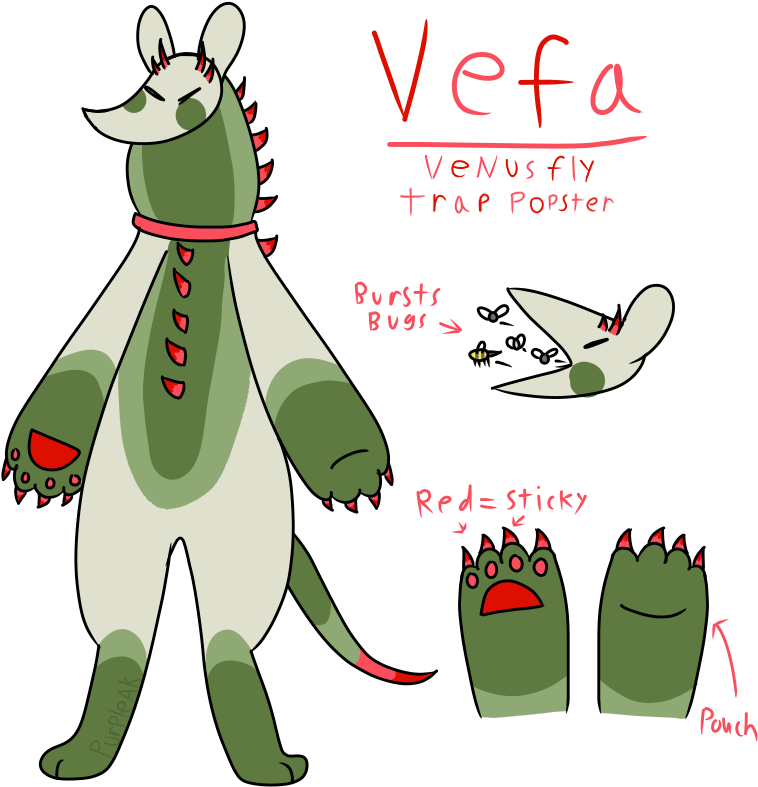 Venus Fly Trap Furry Clipart (817x835), Png Download