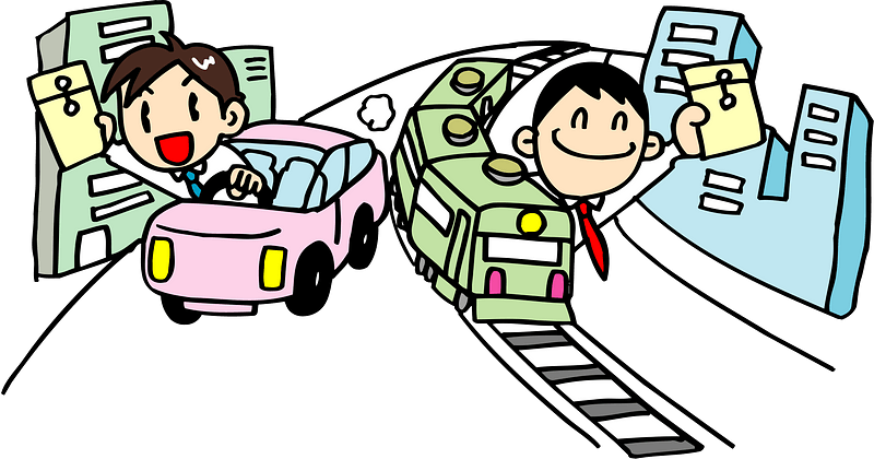 Train Car Business Man Clipart - Cartoon - Png Download (800x420), Png Download