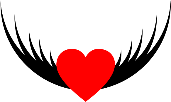 Flying Heart Simple - Flying Heart Png Clipart (600x600), Png Download