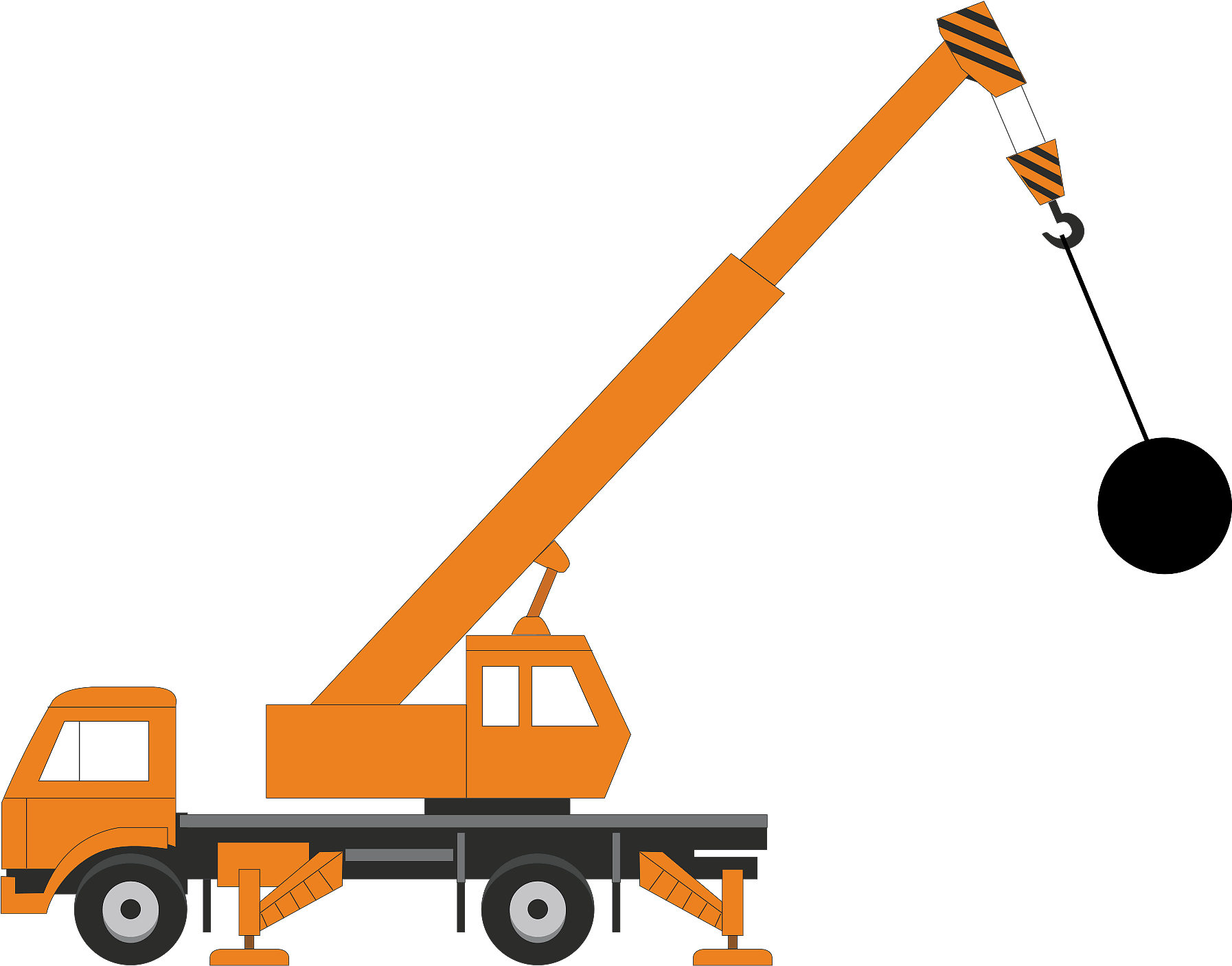 Construction Crane Clip Art - Png Download (1920x1636), Png Download