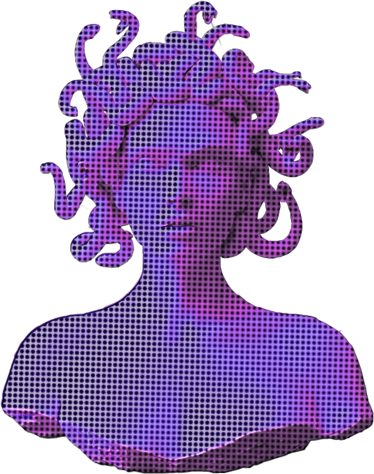 Ftestickers Sculpture Vaporwave Aesthetic Holographic - Aesthetic Vaporwave Tumblr Png Clipart (753x952), Png Download