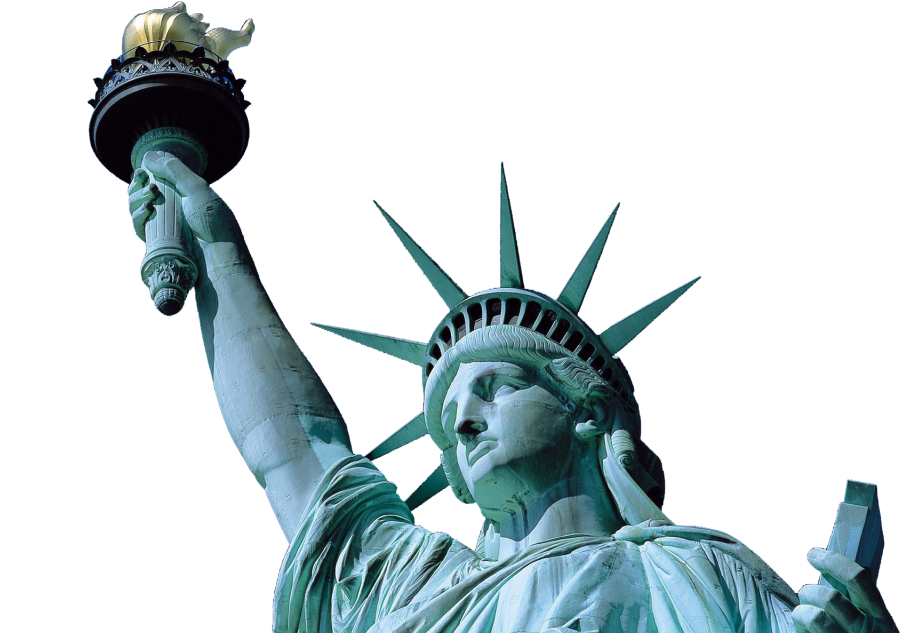 Statue Of Liberty New York Harbor Freedom Monument - Liberty Island Clipart (1024x640), Png Download