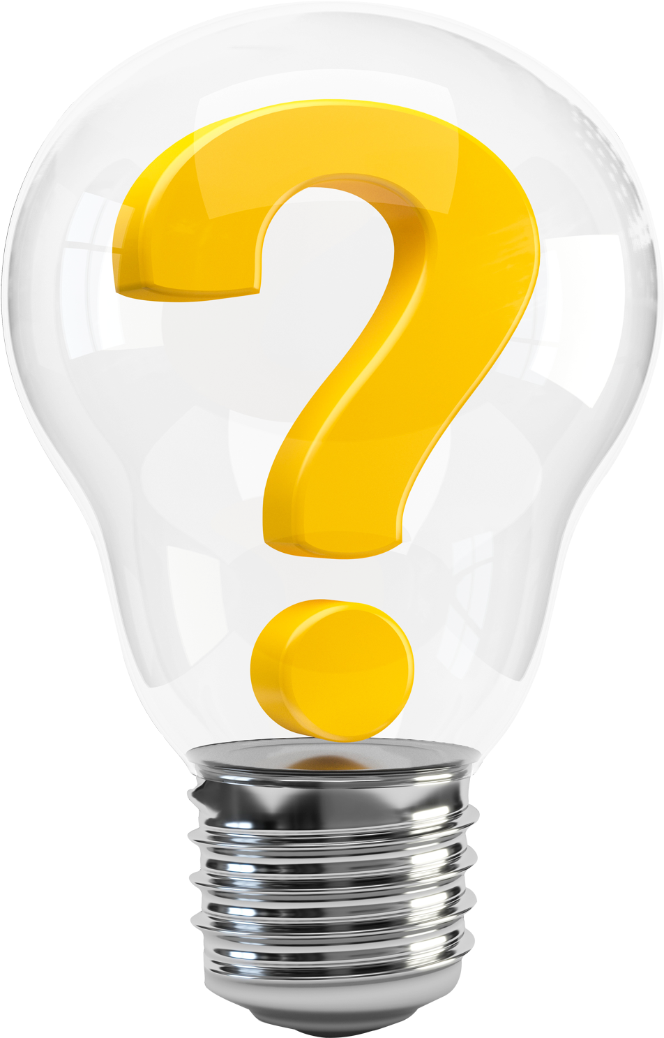 Light Bulb With Question Mark Clipart (1125x1606), Png Download