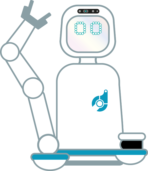 Moxi Robot Clipart (600x694), Png Download