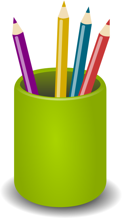 Pencil Holder Clipart - Png Download (469x800), Png Download
