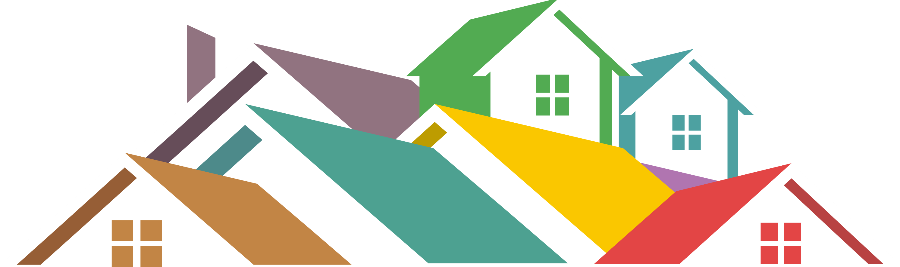 Real Estate Home Logo Clipart (2998x938), Png Download