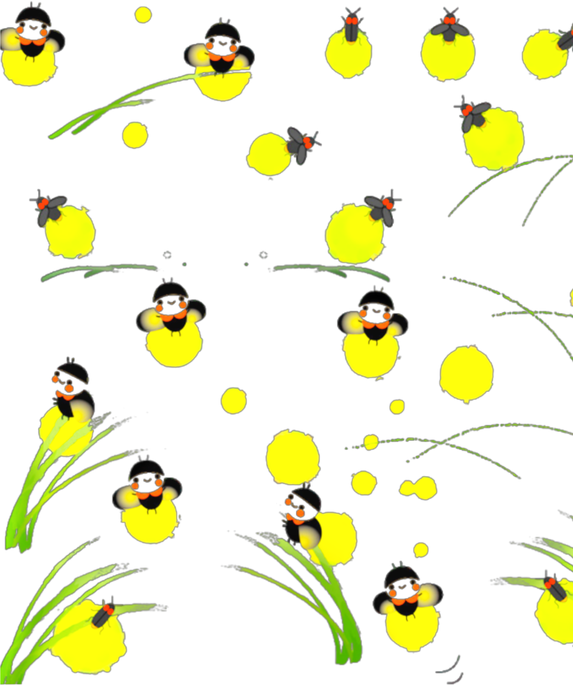 #ftestickers #clipart #illustration #fireflies - Grave Of The Fireflies Png Transparent Png (1983x2643), Png Download